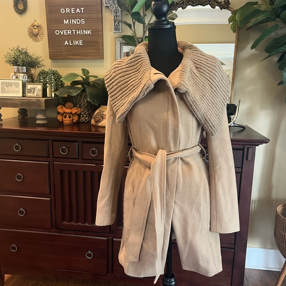 Anthropologie Elevenses Tan Women's Coat VGUC Sz 0